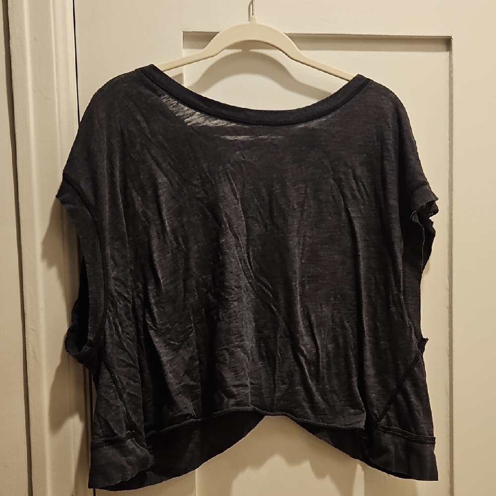 FP Movement by Free People Black Crop Top